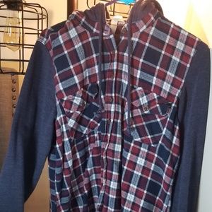 Womens hooded flannel